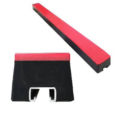 Apoio do transporte das barras do impacto do transporte da almofada de borracha de UHMWPE que desliza a barra do impacto