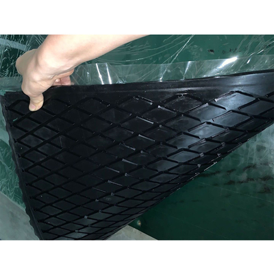 Folha de retardamento de Diamond Groove Rubber Pulley Lagging da polia do transporte de correia do teste padrão de desenhos em espinha