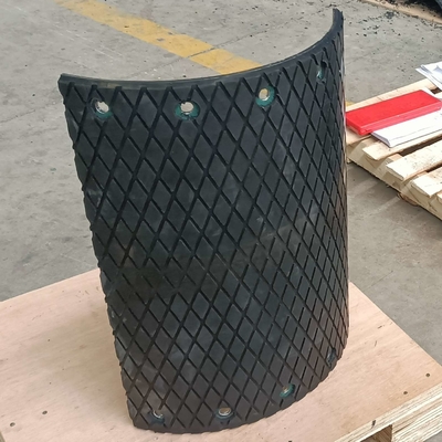 Diamond Rubber Conveyor Pulley Lagging para o elevador da correia e de cubeta