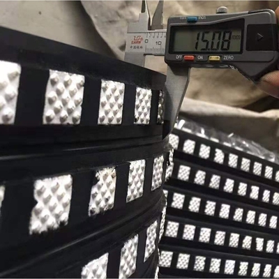 15mm de borracha cerâmica de poleia Lagging Branco Preto Cor Alta resistência à abrasão