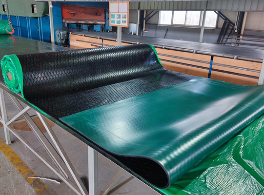 Polia principal Diamond Grooved Rubber Pulley Lagging da folha de borracha do retardamento da polia do transporte