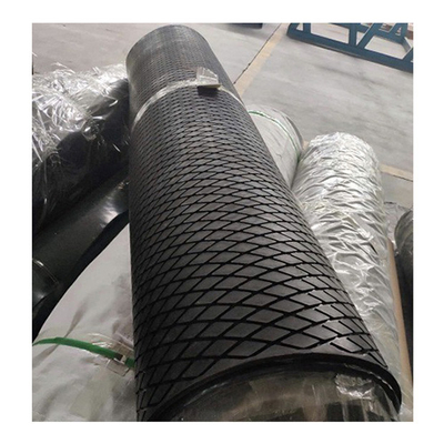 Polia principal Diamond Grooved Rubber Pulley Lagging da folha de borracha do retardamento da polia do transporte