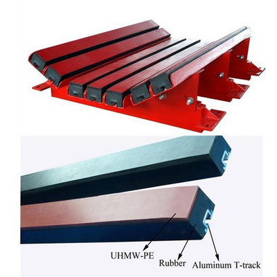 Apoio do transporte das barras do impacto do transporte da almofada de borracha de UHMWPE que desliza a barra do impacto