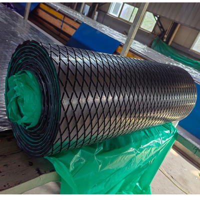 12mm vulcanizou o retardamento de borracha de ligamento da polia do cilindro do retardamento da polia do transporte da camada