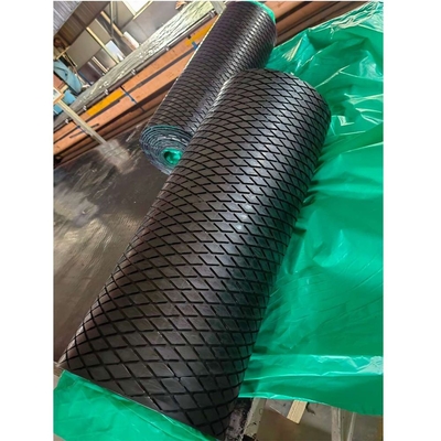 Tipo e Diamond Grooved Rubber Lagging Sheet lisos para o rolo do transporte