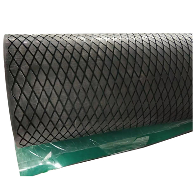 Folha de retardamento de Diamond Groove Rubber Pulley Lagging da polia do transporte de correia do teste padrão de desenhos em espinha