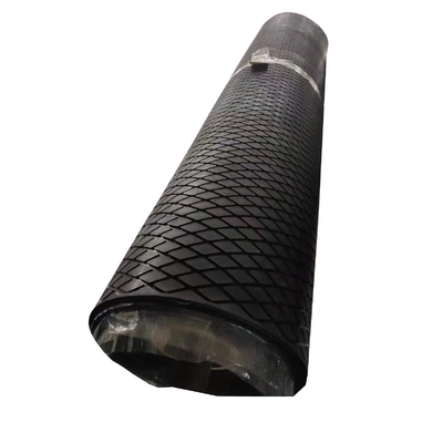 Diamond Conveyor Pulley Lagging Cold de borracha que vulcaniza a folha de borracha do retardamento da polia