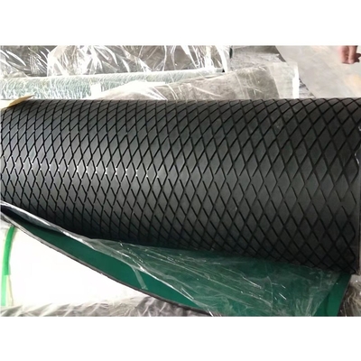 Diamond Conveyor Pulley Lagging Cold de borracha que vulcaniza a folha de borracha do retardamento da polia