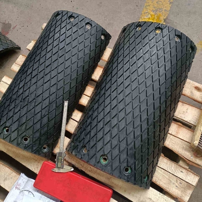 Diamond Rubber Conveyor Pulley Lagging para o elevador da correia e de cubeta