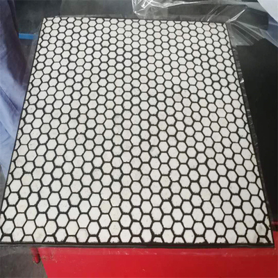Forro cerâmico da placa do desgaste do quadrado 100x100 para o funil da rampa