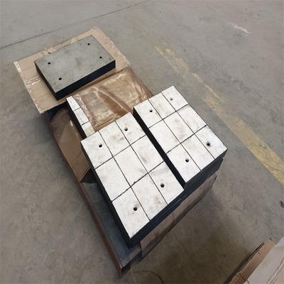 Placa cerâmica do desgaste da alumina ZTA de 99% que alinha de aço suportado