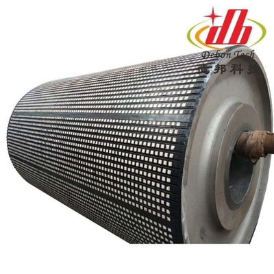 Material de retardamento de retardamento da polia de borracha cerâmica da polia do cilindro da movimentação do transporte de correia